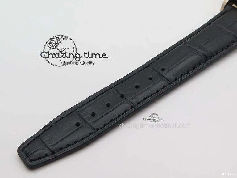 MIROTIME 0508 Portofino Chrono RG Black Dial on Black Leather Strap A HighPerformance 7389